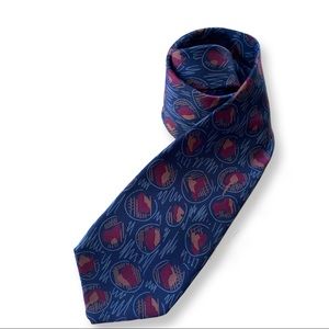 Park Lane formal silk graffiti print necktie